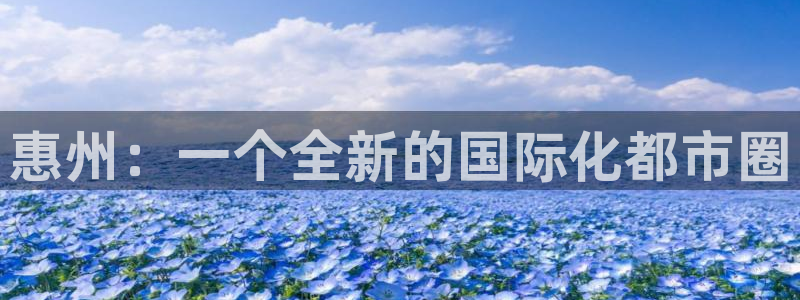 美狮贵宾会网站平台：惠州：一个全新的国际化都市圈