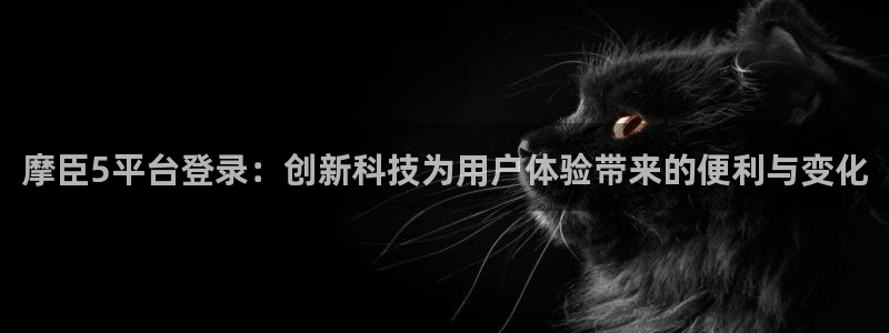 美狮贵宾会的平台：摩臣5平台登录：创新科技为用户体验带来的便利与变化